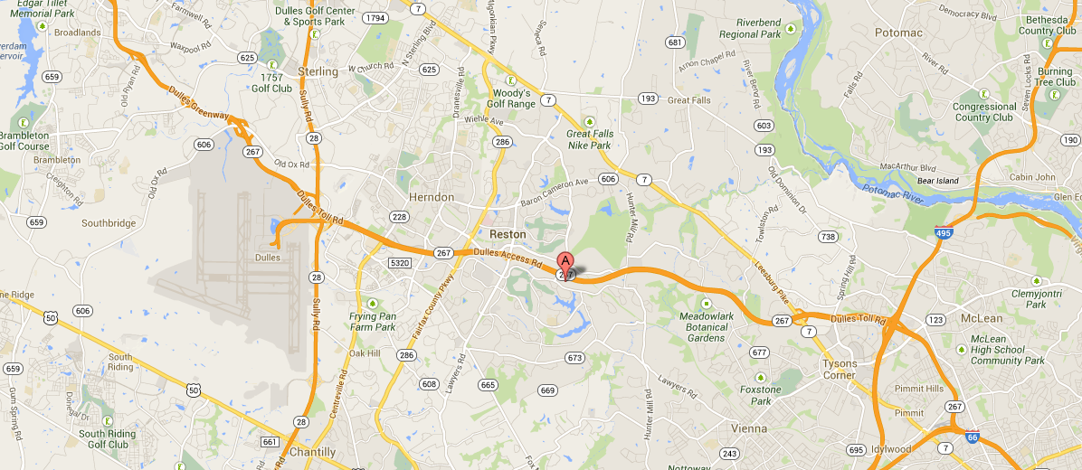 Map of xtone's Reston office